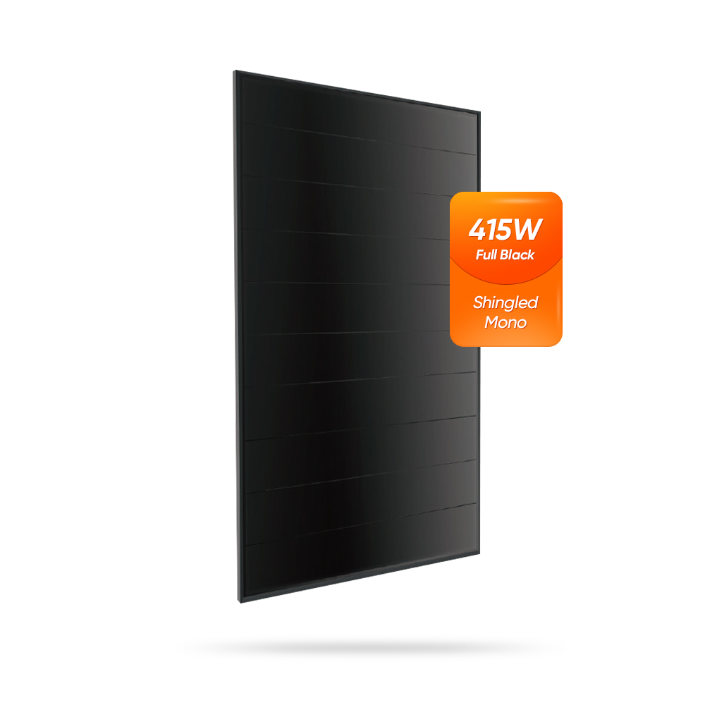 United Energy 叠瓦式太阳能电池板 全黑 415W 重叠光伏组件 410W 415Watt
