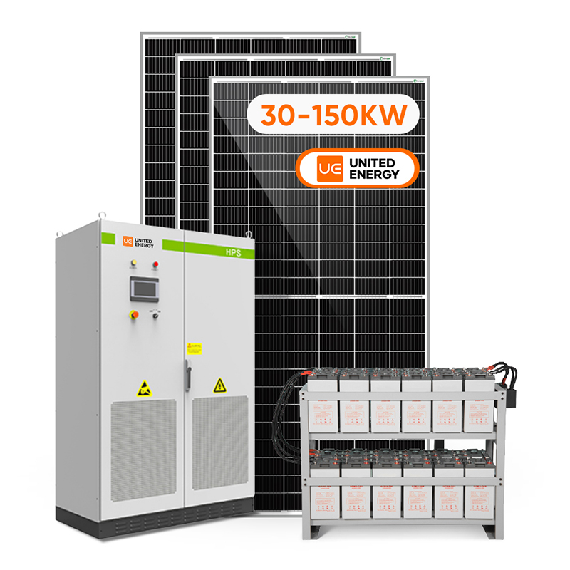 商业用途混合系统 3 相 100KW 工业太阳能电池板系统