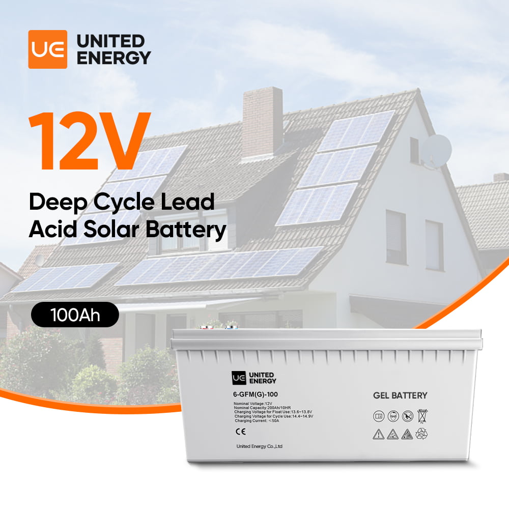 家用太阳能电池 100Ah 12V 铅酸电池 Agm 凝胶